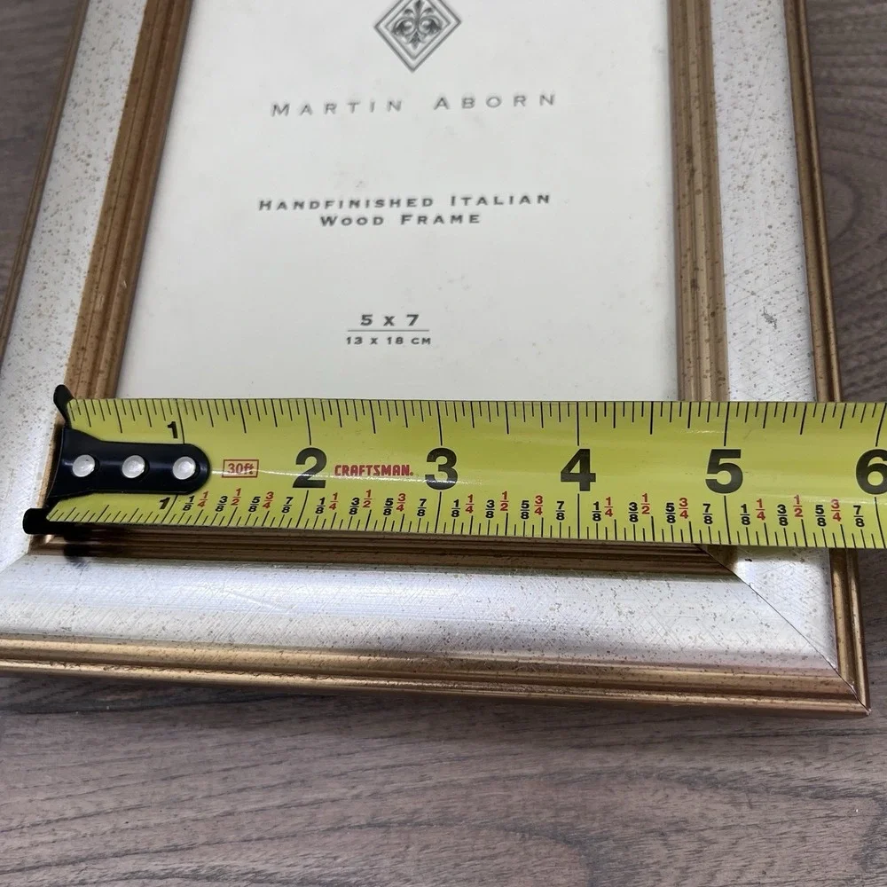 Beautiful Martin Aborn Frame Hand Finished Italian Wood 5x7 Italy READ Gold